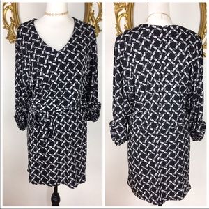 🛑Laundry by Shelli Segal Black Print Dress Size 6